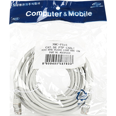 강원전자 넷메이트 CAT.5E FTP 다이렉트 케이블 15m NMC-F515