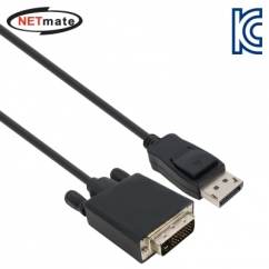 강원전자 넷메이트 (Black) DisplayPort to DVI 케이블 1.8m DC-D4