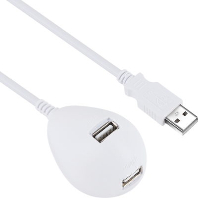 강원전자 넷메이트 USB2.0 연장 스탠드 케이블(화이트) 5m NMC-US250W