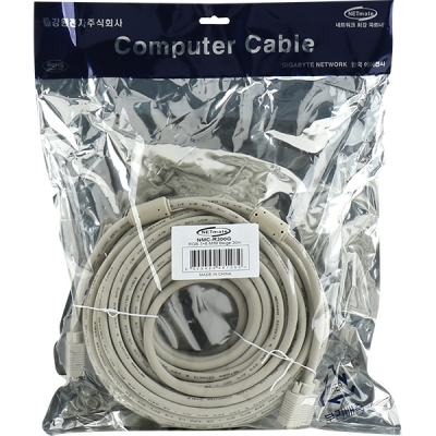 강원전자 넷메이트 RGB 3+6 모니터 케이블 30m (베이지) NMC-R300G