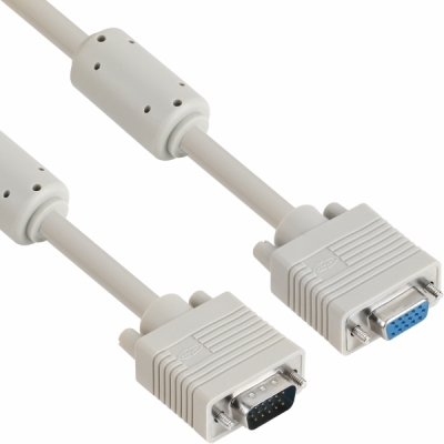 강원전자 넷메이트 RGB 3+6 모니터 연장 케이블 5m (베이지) NMC-R50F