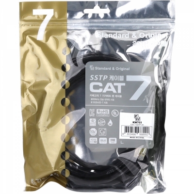 강원전자 KW CAT.7 SSTP 다이렉트 케이블 3m KW703