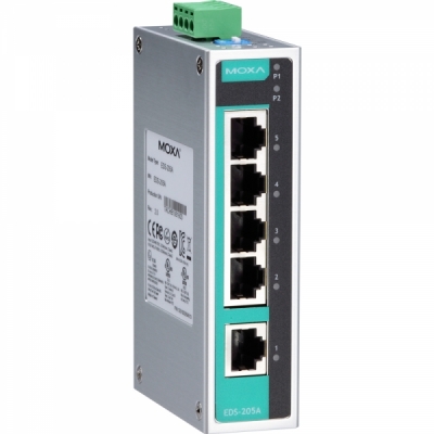 MOXA 산업용 5포트 스위칭 허브 EDS-205A