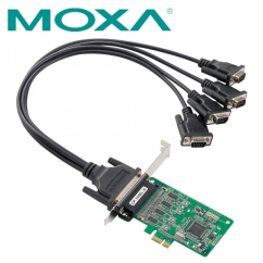 MOXA 4포트 PCI Express 시리얼카드(슬림PC겸용) CP-104EL-A-DB9M