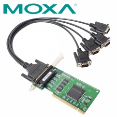 MOXA 4포트 PCI 시리얼카드(슬림PC겸용) CP-104UL-DB9M