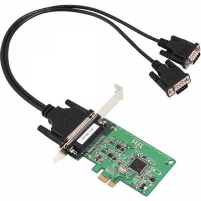 MOXA 2포트 PCI Express RS422/485 시리얼카드(슬림PC겸용) CP-132EL-DB9M