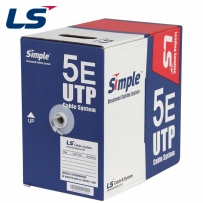 LS전선 CAT.5E UTP 케이블 300m (단선/그레이) LS CAT.5E UTP 300m(Gray)