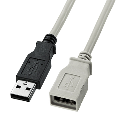 강원전자 산와서플라이 USB2.0 연장 AM-AF 케이블 2m KU-EN2K