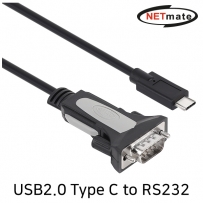 강원전자 넷메이트 USB2.0 Type C to RS232 시리얼 컨버터(FTDI/1.8m) KW-825C