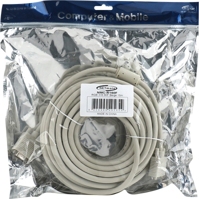 강원전자 넷메이트 RGB 3+6 모니터 연장 케이블 15m (베이지) NMC-R150F