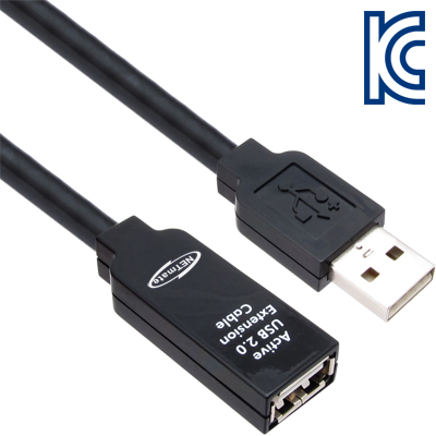 강원전자 넷메이트 USB2.0 리피터 40m (전원 아답터 포함) CBL-203D-40M