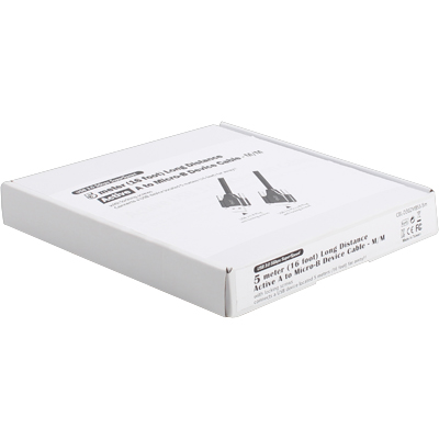 강원전자 넷메이트 USB3.0 AM(Lock)-MicroB(Lock) 리피터 20m CBL-D302MBSS-20M