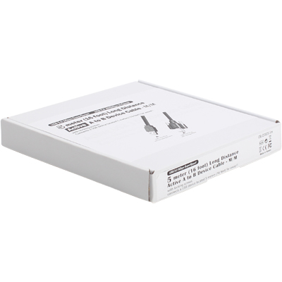 강원전자 넷메이트 USB3.0 AM-BM(Lock) 리피터 10m CBL-D302S-10M