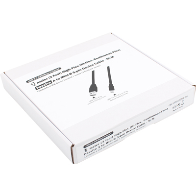 강원전자 넷메이트 USB2.0 High-Flex AM-Mini 5핀 케이블 3m CBL-HFPD203MB-3M