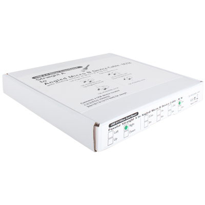 강원전자 넷메이트 USB3.0 AM-MicroB(오른쪽 꺾임) 케이블 2m CBL-PD302MBS-2mRA