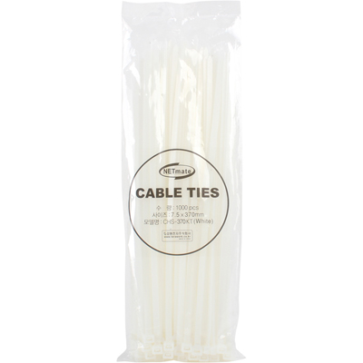 강원전자 넷메이트 7.5x370mm 케이블 타이 (화이트/100EA) CHS-370KT