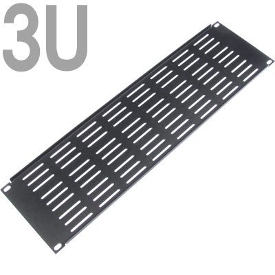 강원전자 넷메이트 허브랙 통풍식 블랭크 판넬(3U/블랙) CYPV-3U(Black)