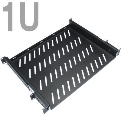 강원전자 넷메이트 허브랙 슬라이딩 선반(블랙) CYSS-1UD14(Black)