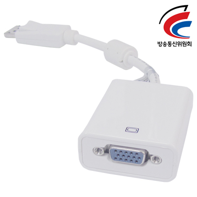 강원전자 넷메이트 (White) DisplayPort to VGA 젠더(White) DC-V2