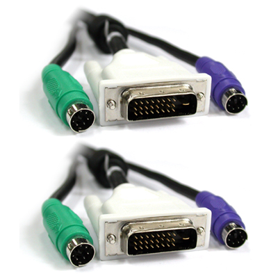 강원전자 넷메이트 DVI KVM M/M 케이블 3m NMC-KVM30DM