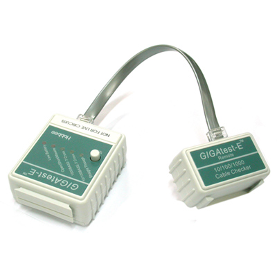 Hobbes 기가 LAN 케이블 테스터기 + CrossOver커플러 E-650