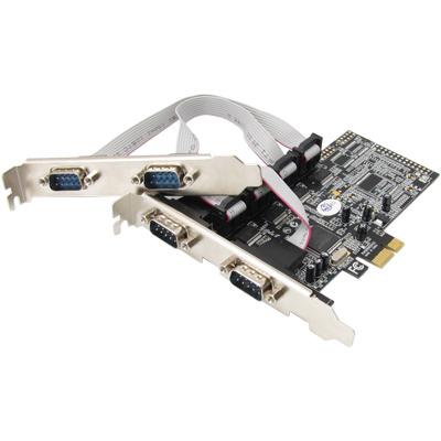 강원전자 넷메이트 4포트 PCI Express 시리얼카드(MOS)(슬림PC겸용) I-343