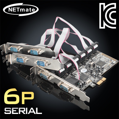 강원전자 넷메이트 6포트 PCI Express 시리얼카드(MOS) I-472