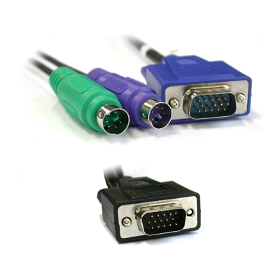 강원전자 넷메이트 KVM 3-in-1 케이블 1.8m (RGB) 3L-12018C