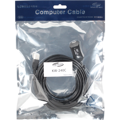 강원전자 넷메이트 USB2.0 무전원 리피터 7m (Terminus) KW-240C