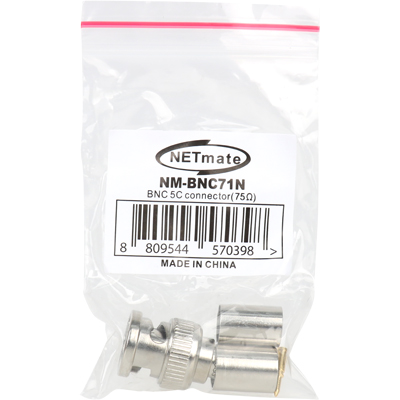 강원전자 넷메이트 BNC 5C 압착 커넥터(75ohm/낱개) NM-BNC71N(낱개)