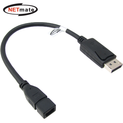 강원전자 넷메이트 Mini DisplayPort to DisplayPort 케이블 젠더 0.25m NM-DPG01