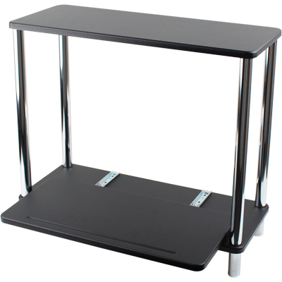 강원전자 넷메이트 2단 다용도 슬라이딩 선반(블랙) NM-GCD06B