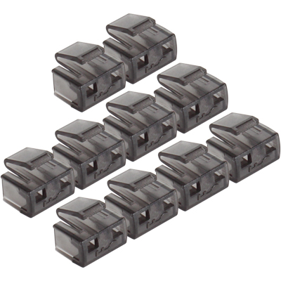 강원전자 넷메이트 RJ-45 포트 전용 보안 커넥터(블랙/10개) NM-RL02G