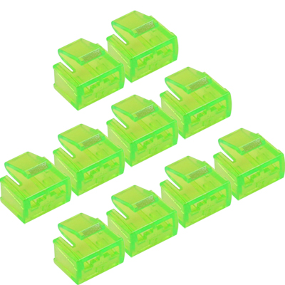 강원전자 넷메이트 RJ-45 포트 전용 보안 커넥터(그린/10개) NM-RL02GR