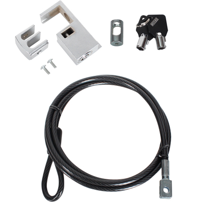 강원전자 넷메이트 컴퓨터 도난방지 와이어 잠금장치(키 타입/mm6.0mm/1.5m) NM-SLD01