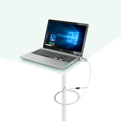 강원전자 넷메이트 노트북 도난방지 와이어 잠금장치(다이얼 & 키 타입/mm4.5mm/1.8m) NM-SLL07