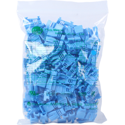 강원전자 플러그마스터 RJ-45 조립형 통부트(6mm/블루/100개) NM-SR002BL