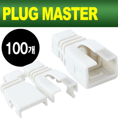 강원전자 플러그마스터 RJ-45 조립형 통부트(6mm/그레이/100개) NM-SR002G