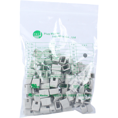 강원전자 플러그마스터 RJ-45 각부트(6mm/그레이/100개) NM-SR003G