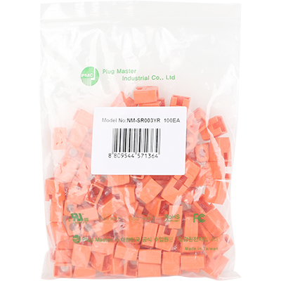 강원전자 플러그마스터 RJ-45 각부트(6mm/오렌지/100개) NM-SR003YR