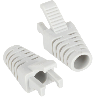 강원전자 플러그마스터 RJ-45 락(Lock) 부트(6mm/그레이/100개) NM-SR008G