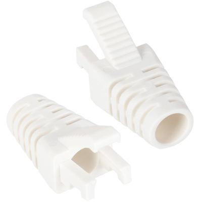 강원전자 플러그마스터 RJ-45 락(Lock) 부트(6mm/화이트/100개) NM-SR008W