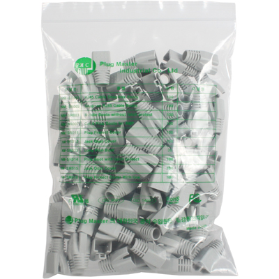 강원전자 플러그마스터 RJ-45 CAT.7/6A 통부트(8mm/그레이/100개) NM-SR014G