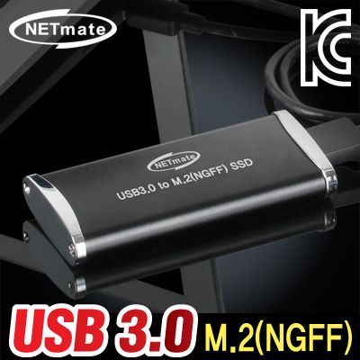 강원전자 넷메이트 USB3.0 M.2(NGFF) SSD 케이스(SSD미포함) NM-SSC6