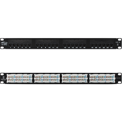 강원전자 넷메이트 CAT.6 24포트 패치 판넬(1U) NM-SUP02