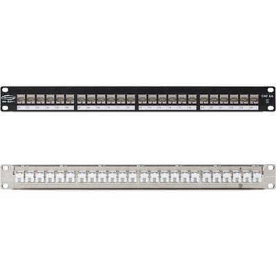 강원전자 넷메이트 CAT.6A STP 24포트 키스톤잭 판넬(1U) NM-SUP11