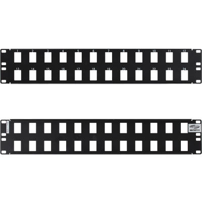강원전자 TNT 24포트 멀티미디어 모듈 마운팅 판넬(2U) NM-TNT111