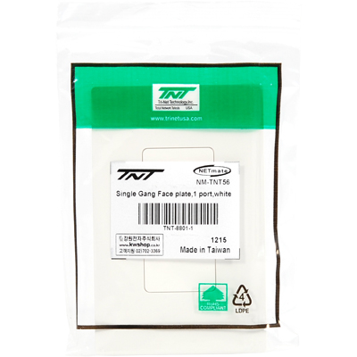 강원전자 TNT 아울렛 1포트 페이스 플레이트 NM-TNT56