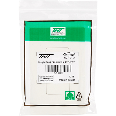 강원전자 TNT 아울렛 2포트 페이스 플레이트 NM-TNT57