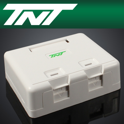 강원전자 TNT 노출형 2포트 아울렛 박스 NM-TNT63